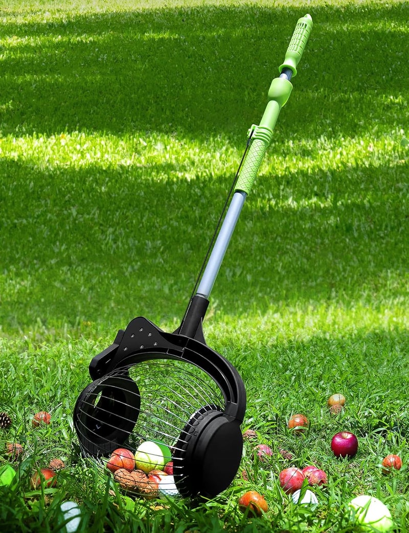 GASREKV Nut Gatherer for Walnuts with 1.8-Gallon Capacity, No-Bend Emptying Design，Acorn Picker Upper Roller Suitable for 1.2"-3.6" Walnuts,Chestnuts, Fallen Apples & Tennis Balls(No Small Acorns) - Image 1